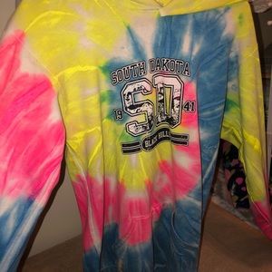 South dakota tie dye sweatshirt